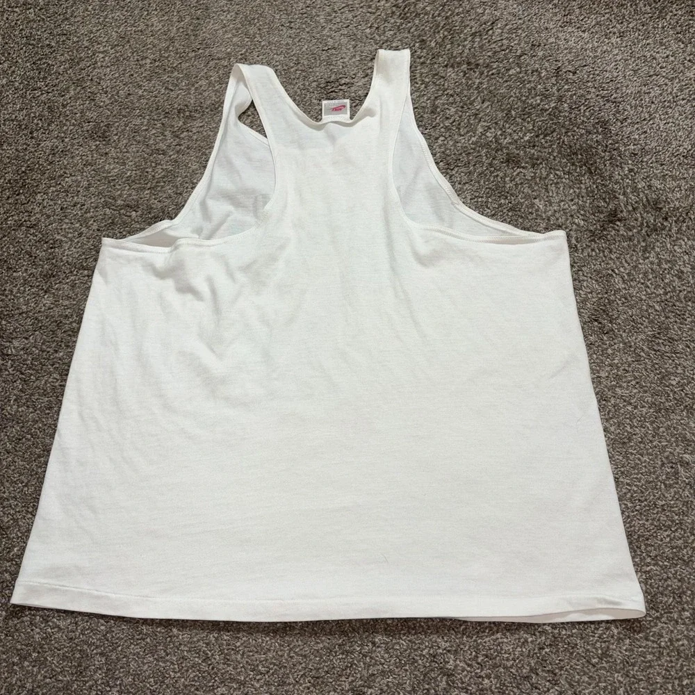 Vintage Nike Shirt Mens XL White Nuclear Surf Graphic Tank Top USA 80s 90s